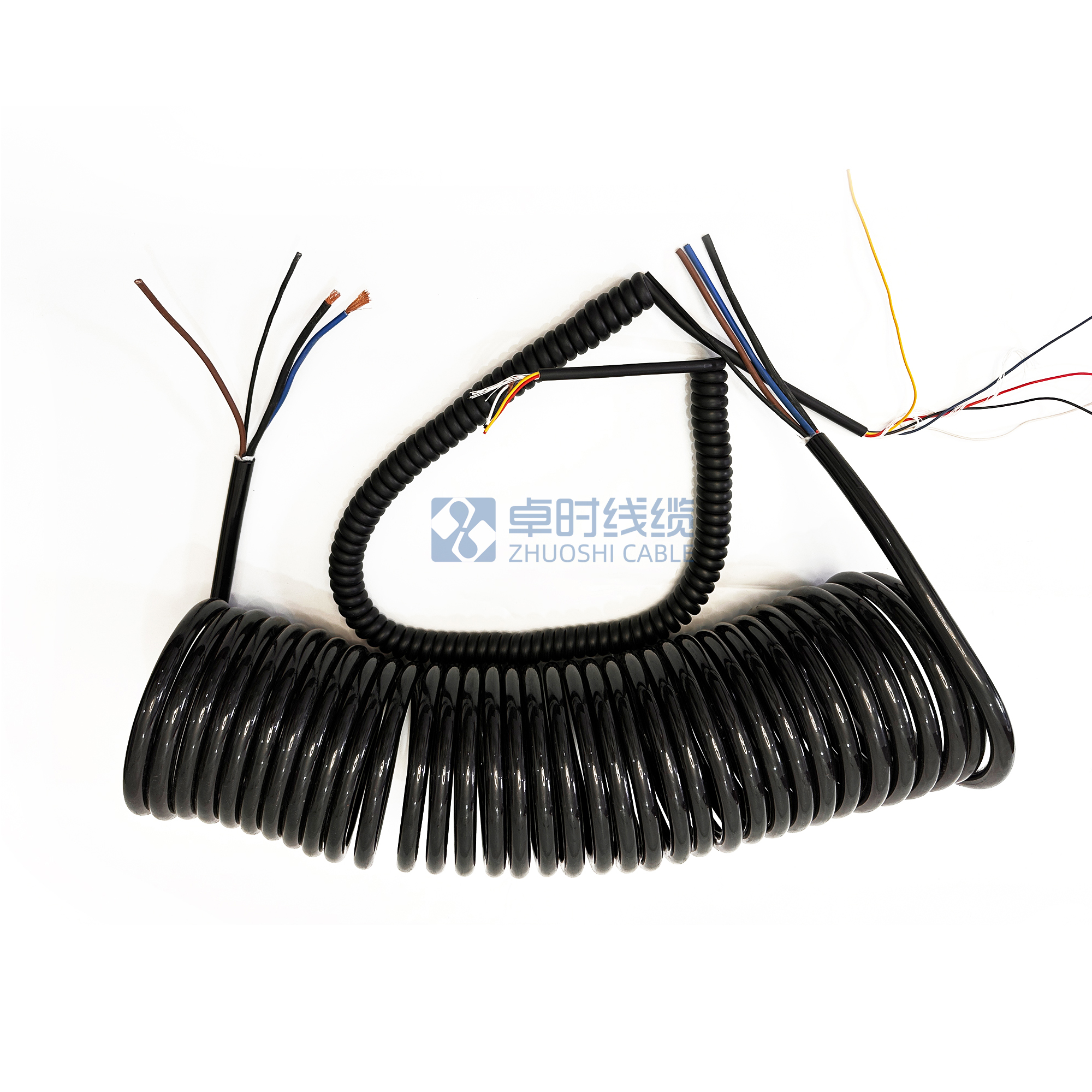 舞台升降电源+信号线组合弹簧线